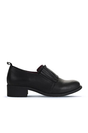 Bueno Shoes Siyah Deri Kadın Klasik Ayakkabı 01wz7403
