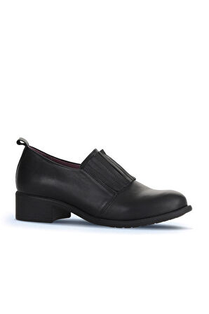 Bueno Shoes Siyah Deri Kadın Klasik Ayakkabı 01wz7403
