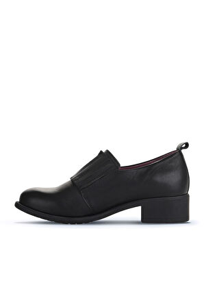 Bueno Shoes Siyah Deri Kadın Klasik Ayakkabı 01wz7403