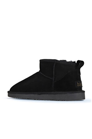 Bueno Shoes Siyah Süet Kadın Düz Bot 05ag2074055