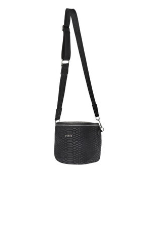 Bueno Shoes Siyah Nbk Krk Deri Kadın Çapraz Çanta 01wby3606