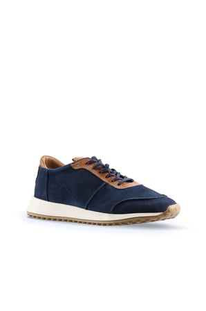 Bueno Shoes Mavi Kot Süet Erkek Spor Ayakkabı 16ma8061