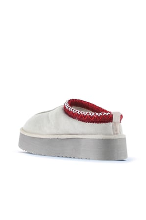 Bueno Shoes Bej Süet Kadın Dolgu Topuklu Bot 05ag6054054