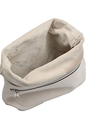 Bueno Shoes Bej Deri Kadın Çapraz Çanta 01wbq11902