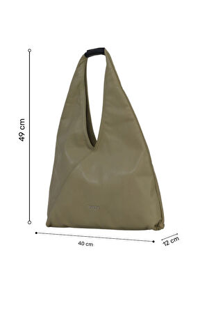 Bueno Shoes Haki Deri Kadın Omuz Çantası 01wbs7365