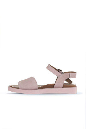 Bueno Shoes Pudra Alf Süet Kadın Düz Sandalet 01wa5407