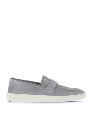 Bueno Shoes Gri Açık Süet Erkek Loafer 01ma8100