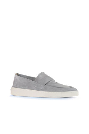 Bueno Shoes Gri Açık Süet Erkek Loafer 01ma8100