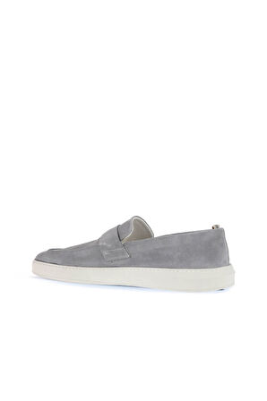 Bueno Shoes Gri Açık Süet Erkek Loafer 01ma8100