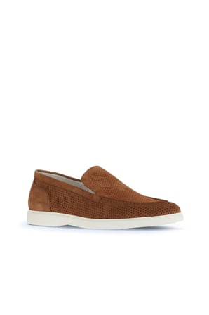 Bueno Shoes Taba Açık Süet Erkek Loafer 01ma8200