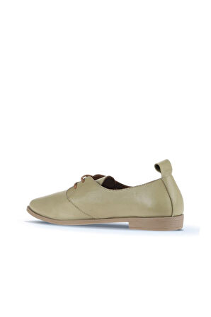 Bueno Shoes Haki Deri Kadın Düz Ayakkabı 01wa0210