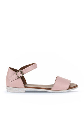 Bueno Shoes Gül Kurusu Deri Kadın Düz Sandalet 01wn5004