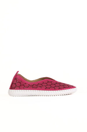Bueno Shoes Fuşya Flotter Deri Kadın Günlük Ayakkabı 01wn9605