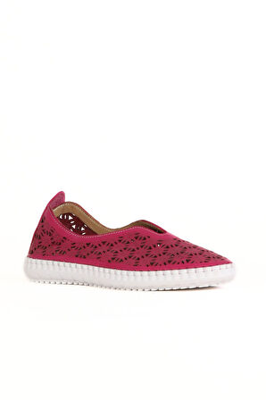 Bueno Shoes Fuşya Flotter Deri Kadın Günlük Ayakkabı 01wn9605