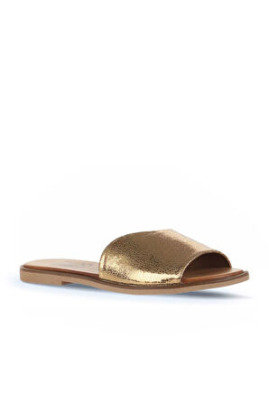 Bueno Shoes Bronz Deri Kadın Düz Terlik 01wa5701