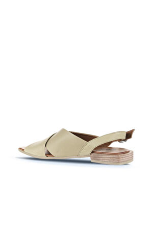Bueno Shoes Haki Deri Kadın Düz Sandalet 01wq5618