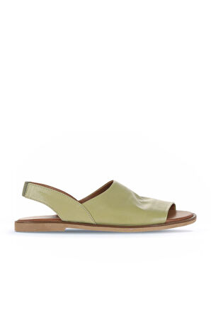 Bueno Shoes Haki Deri Kadın Düz Sandalet 01wa5706