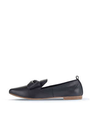 Bueno Shoes Lacivert Deri Kadın Düz Babet 01wr3117