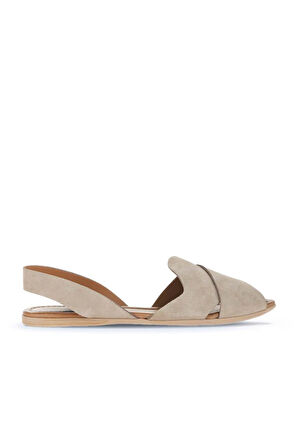 Bueno Shoes Kum Alf Süet Kadın Düz Sandalet 01wa5805