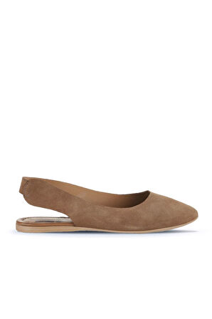 Bueno Shoes Taba Alf Süet Kadın Babet 01wa5808