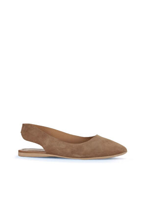 Bueno Shoes Taba Alf Süet Kadın Babet 01wa5808