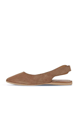 Bueno Shoes Taba Alf Süet Kadın Babet 01wa5808