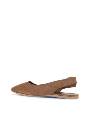 Bueno Shoes Taba Alf Süet Kadın Babet 01wa5808