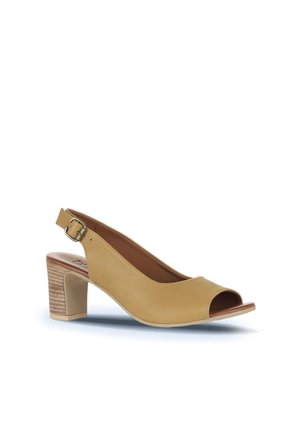 Bueno Shoes Tarçın Deri Kadın Topuklu Sandalet 01wn1517