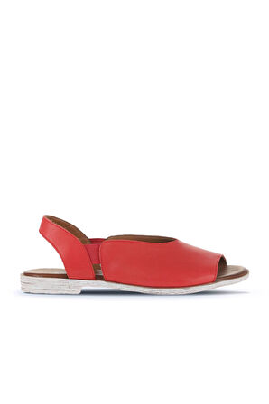 Bueno Shoes Kırmızı Deri Kadın Sandalet 01wa3007