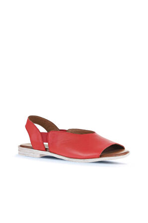 Bueno Shoes Kırmızı Deri Kadın Sandalet 01wa3007