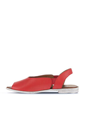 Bueno Shoes Kırmızı Deri Kadın Sandalet 01wa3007