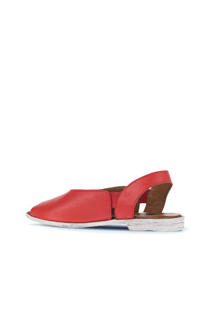 Bueno Shoes Kırmızı Deri Kadın Sandalet 01wa3007