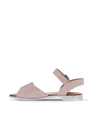 Bueno Shoes Pudra Alf Süet Kadın Düz Sandalet 01wa3011