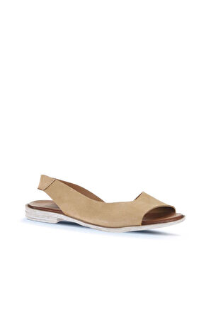 Bueno Shoes Taba Açık Alf Süet Kadın Sandalet 01wa3013