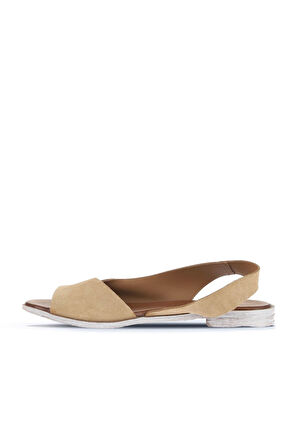 Bueno Shoes Taba Açık Alf Süet Kadın Sandalet 01wa3013