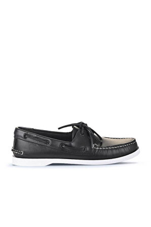 Bueno Shoes Siyah Deri Erkek Loafer 11m23299