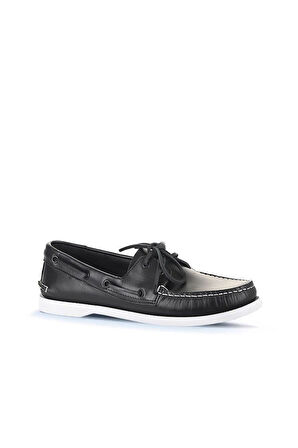 Bueno Shoes Siyah Deri Erkek Loafer 11m23299