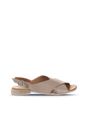 Bueno Shoes Gri Deri Kadın Düz Sandalet 01wq5618