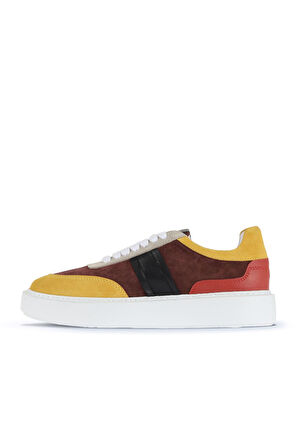 Bueno Shoes Sarı Multi Deri Kadın Spor Ayakkabı 01wa8400