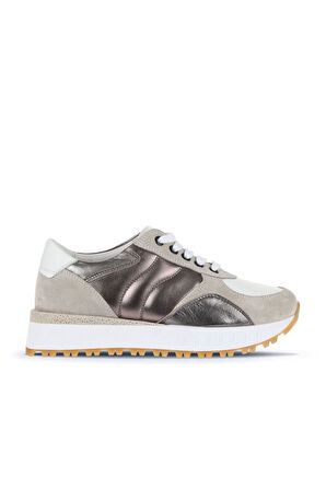 Bueno Shoes Bej Taba Deri Kadın Spor Ayakkabı 01wa8501