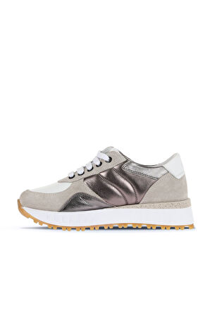 Bueno Shoes Bej Taba Deri Kadın Spor Ayakkabı 01wa8501