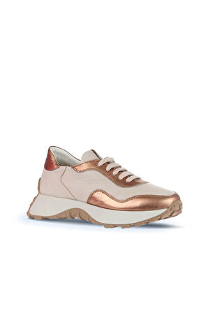 Bueno Shoes Taba Krem Deri Kadın Spor Ayakkabı 01wa8600
