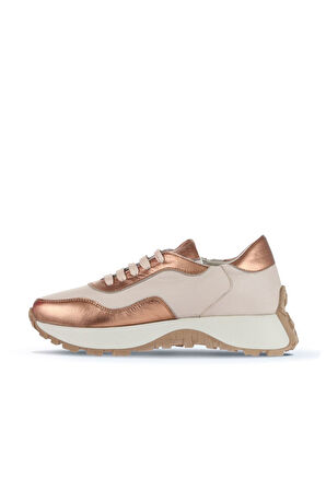 Bueno Shoes Taba Krem Deri Kadın Spor Ayakkabı 01wa8600