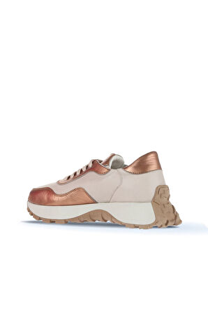 Bueno Shoes Taba Krem Deri Kadın Spor Ayakkabı 01wa8600