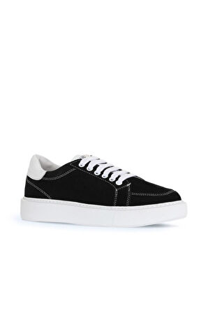 Bueno Shoes Siyah Süet Kadın Spor Ayakkabı 01wa8401