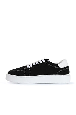 Bueno Shoes Siyah Süet Kadın Spor Ayakkabı 01wa8401