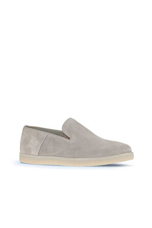 Bueno Shoes Bej Süet Baskılı Erkek Loafer 07ma21884000