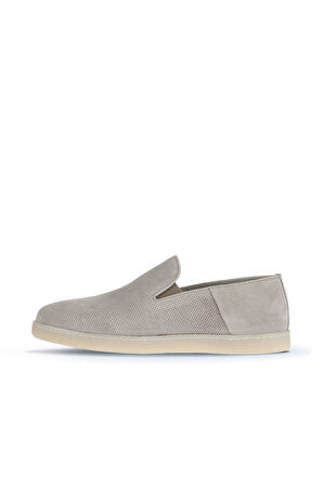 Bueno Shoes Bej Süet Baskılı Erkek Loafer 07ma21884000