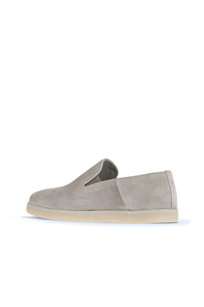 Bueno Shoes Bej Süet Baskılı Erkek Loafer 07ma21884000