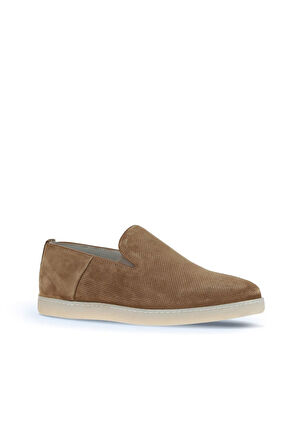 Bueno Shoes Taba Süet Baskılı Erkek Loafer 07ma21884000